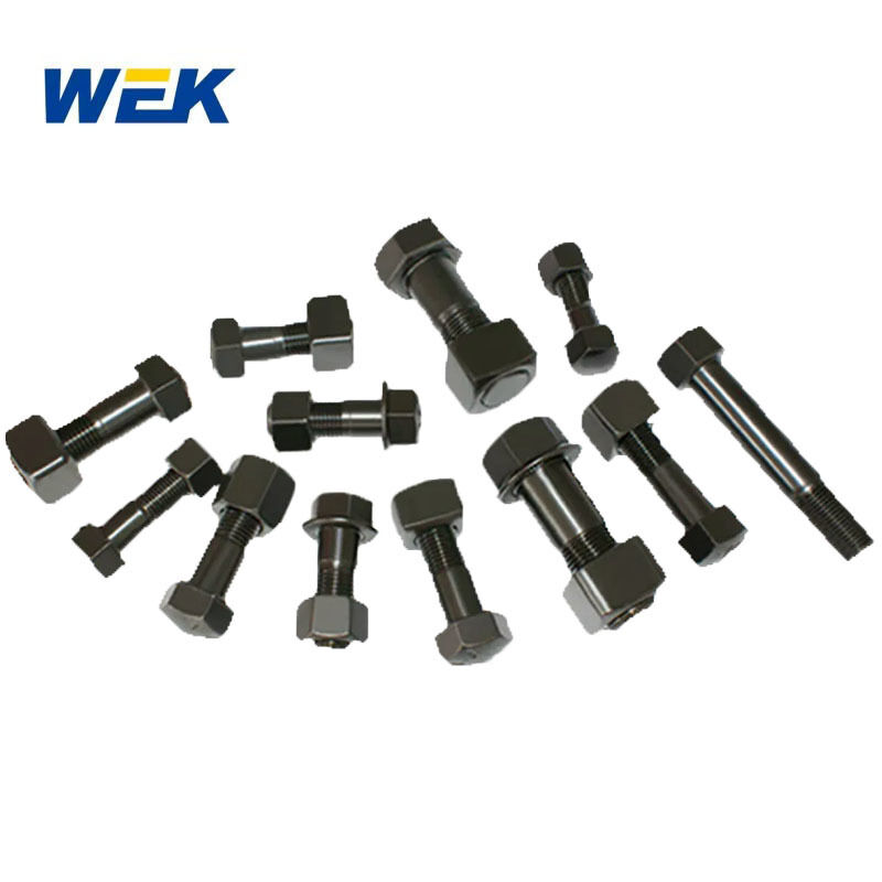 Ex100 Ex120 Excavator Track Shoe Bolt And Nut 7h3597 1m1408 Track Chain Bolt Nut