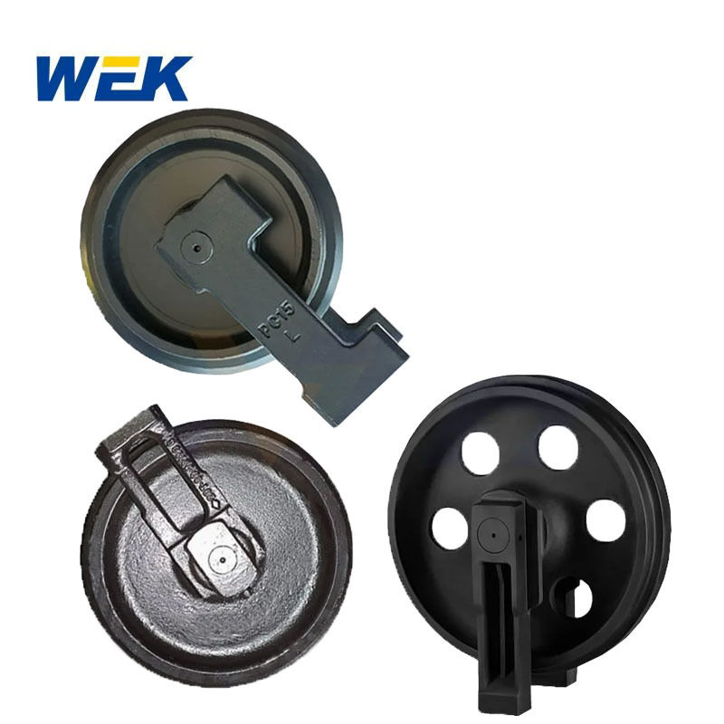 Mini Excavator Komatsu PC15 PC45 PC55 PC70 PC75uu PC120-6 PC130 PC150 PC180 PC75 Idler Komatsu PC30 PC35 PC55 PC40-7 PC70 PC120-3 Front Idler